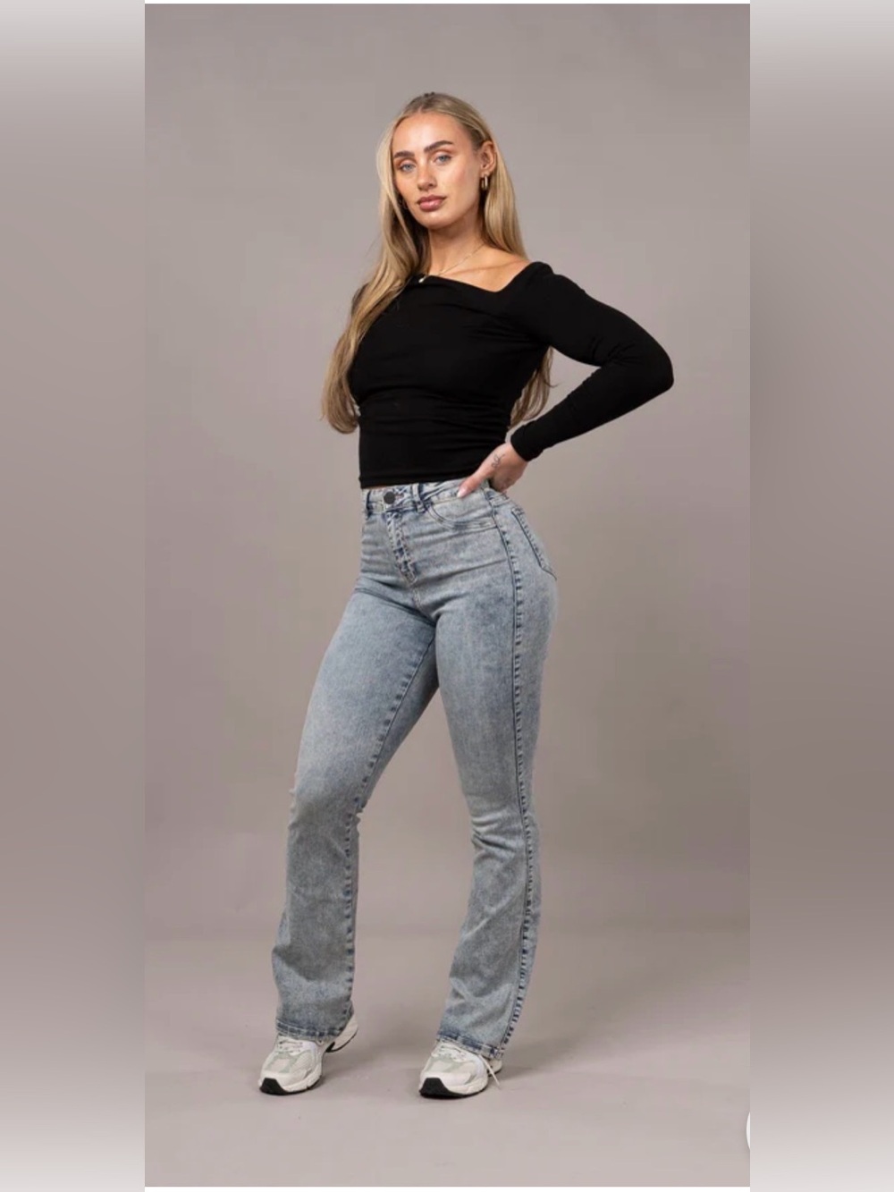 FITJEANS flared 80’s blue size M